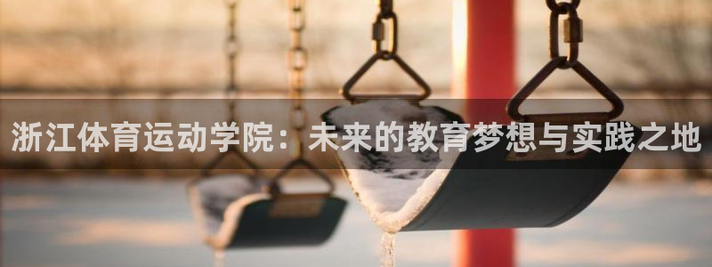 风暴体育入口：浙江体育运动学院：未来的教育梦想与实践之地